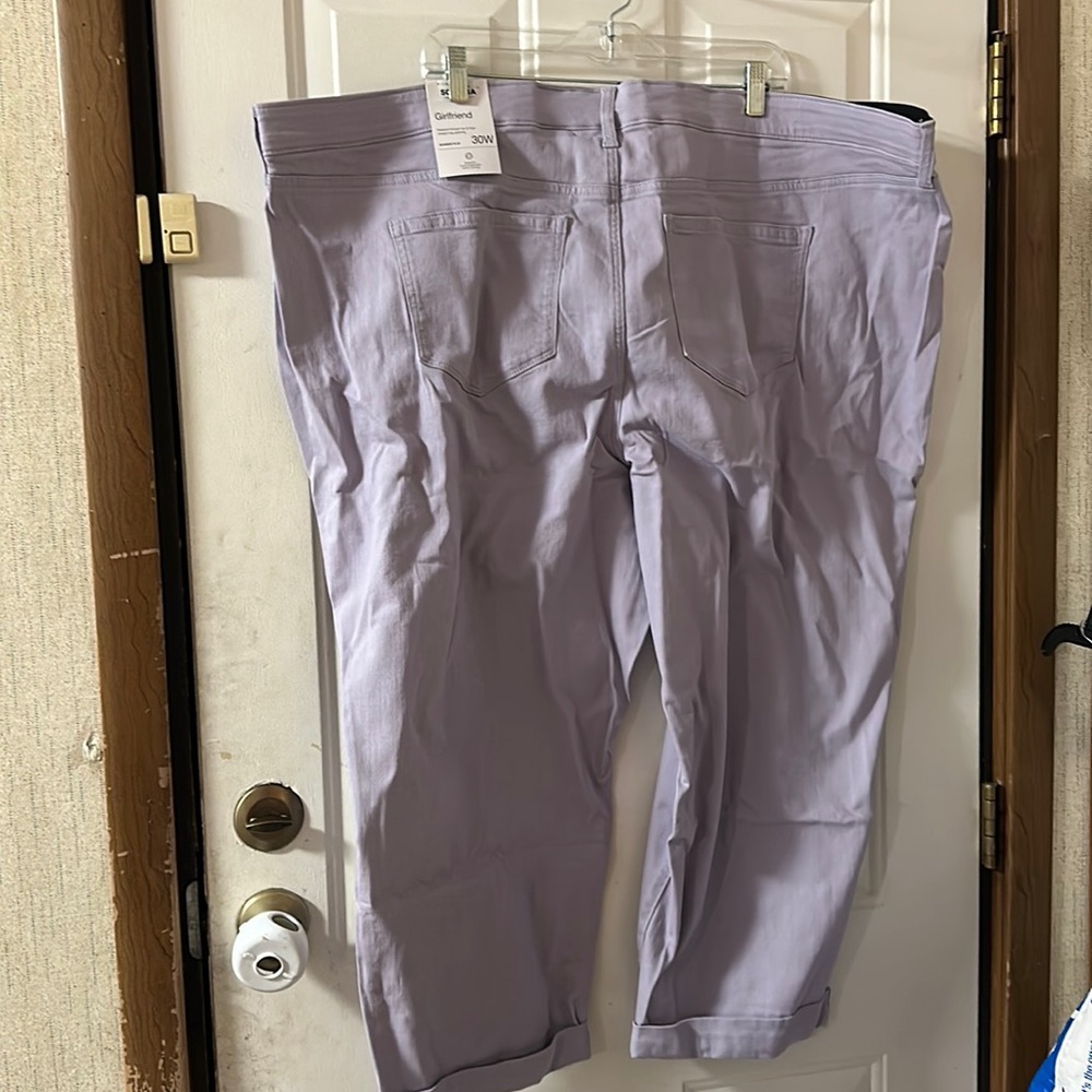 *FINAL* SONOMA GIRLFRIEND ANKLE JEANS: LILAC: NEW WITH TAGS: SIZE 30W - Picture 3 of 4